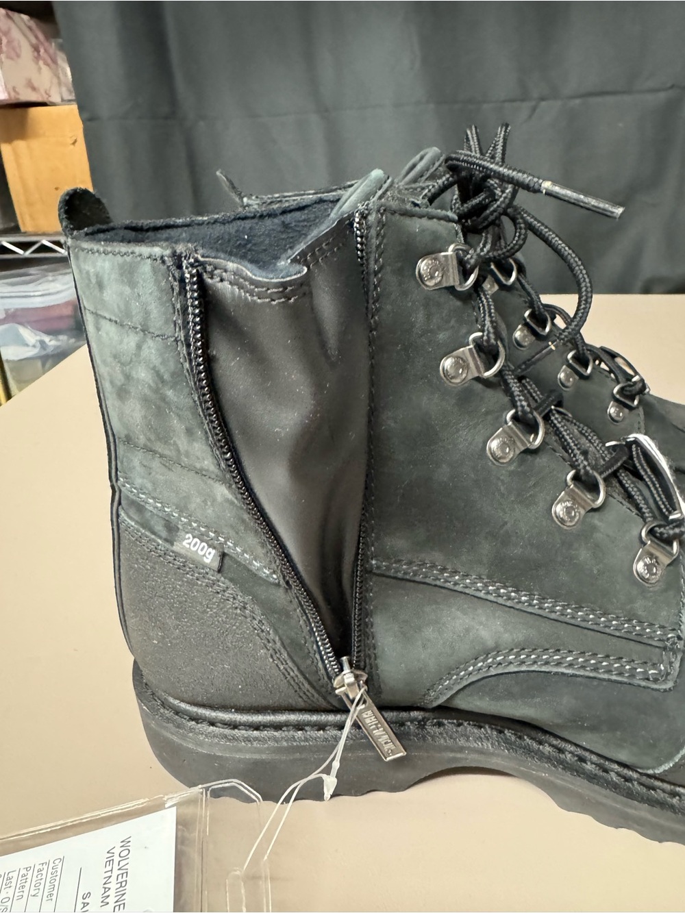 Harley-Davidson Men's Hagerman Warm Black Nubuck & Leather Work Boots - Picture 10 of 16